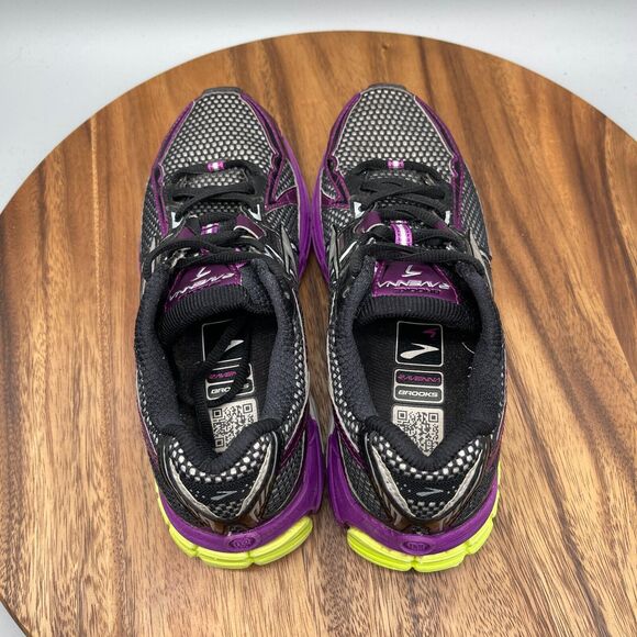 Brooks Ravenna 4 Shoes Womens Size 6 Running Purple Black 1201251B612 Sneakers - Picture 5 of 8